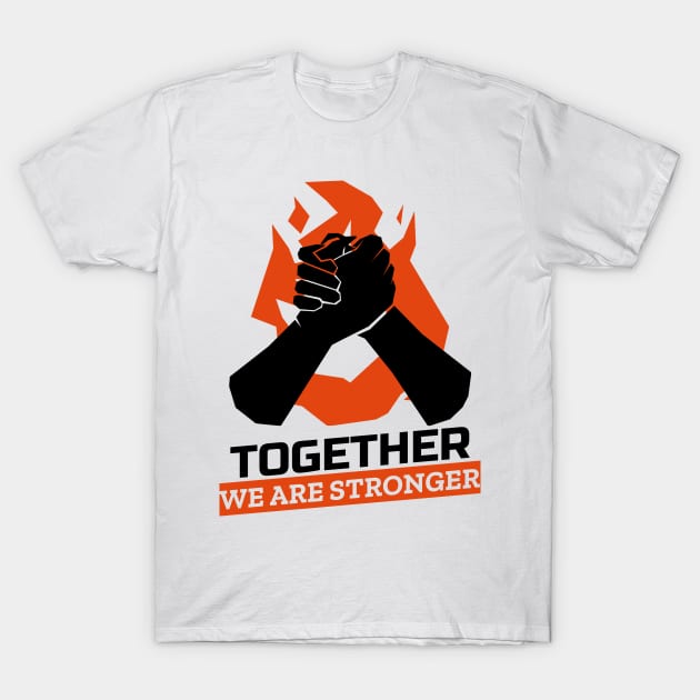 Stronger Together Social Equality T-Shirt by Naumovski